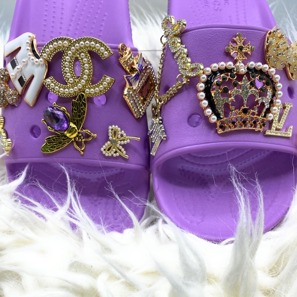 Designer Inspired Bling Crocs Size8 - Picture 9 of 9